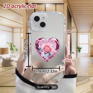 Pink Heart Shaped Phone Stand